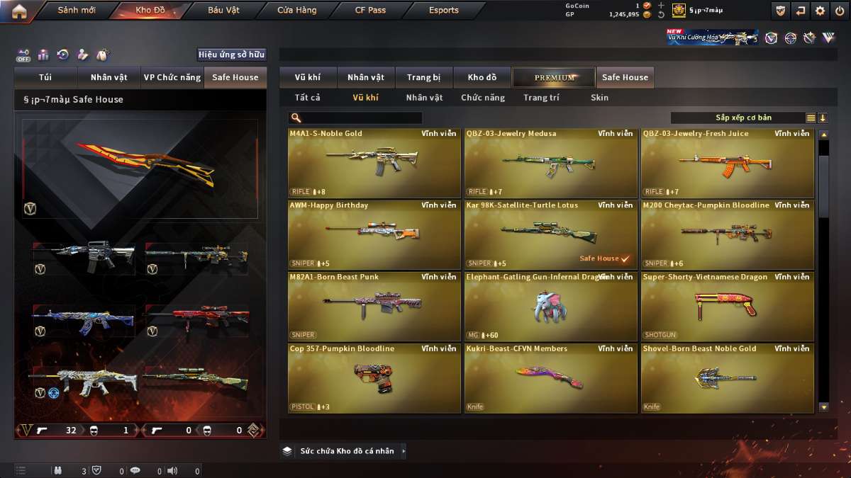 shop acc cf uy tin gia re